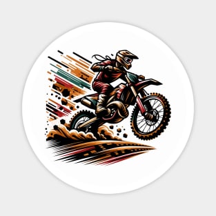 Motocross Motorbike Magnet